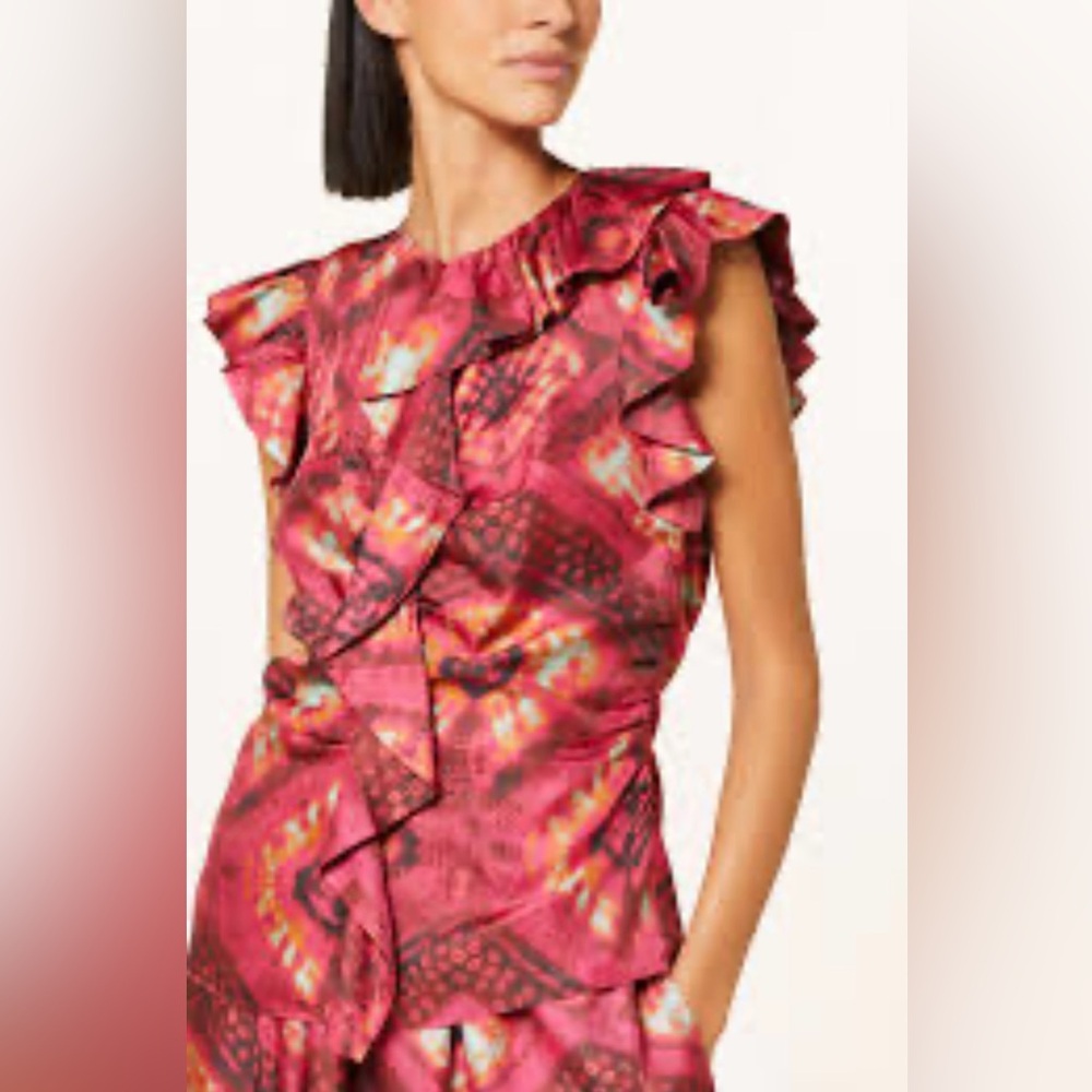 Ulla Johnson Vida Top in Wild Rose